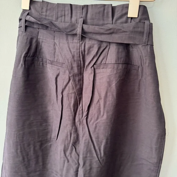 Lost + Wander NWOT Bloody Mary Cropped Belted Wide‎ Leg Pants in Black. Medium